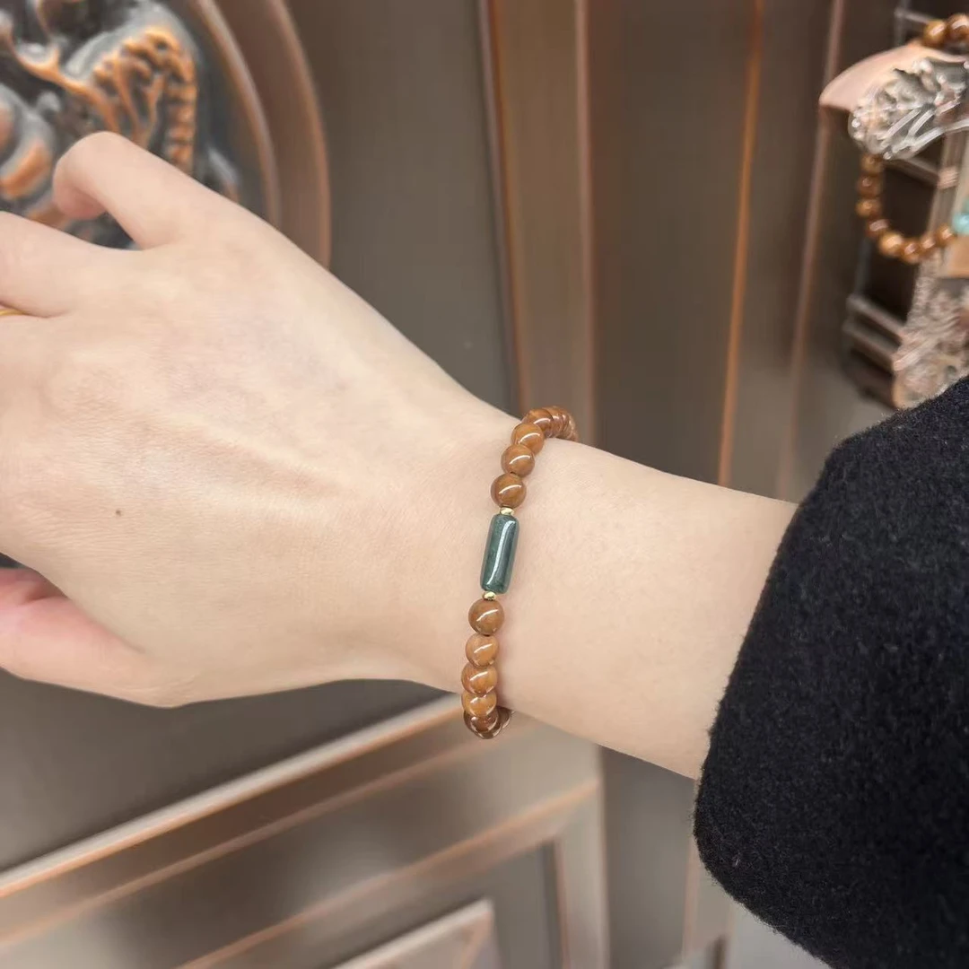 原创A+级0.6库克蓝翡女款单圈手串