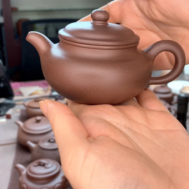 讓***≈茶壶紫砂底槽清，仿古，130cc