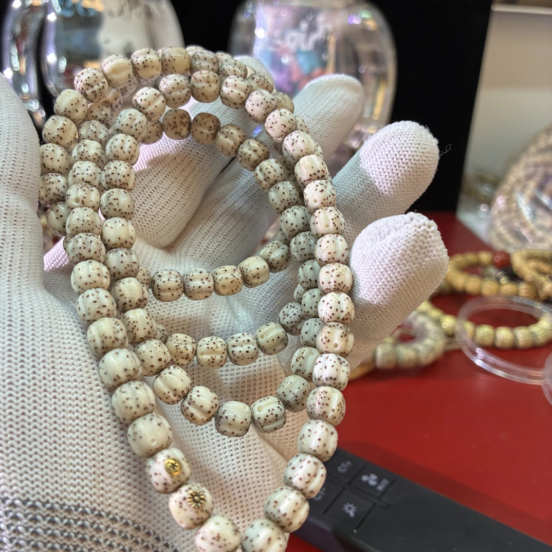 8改手工南瓜珠数星星108冰糖玉华