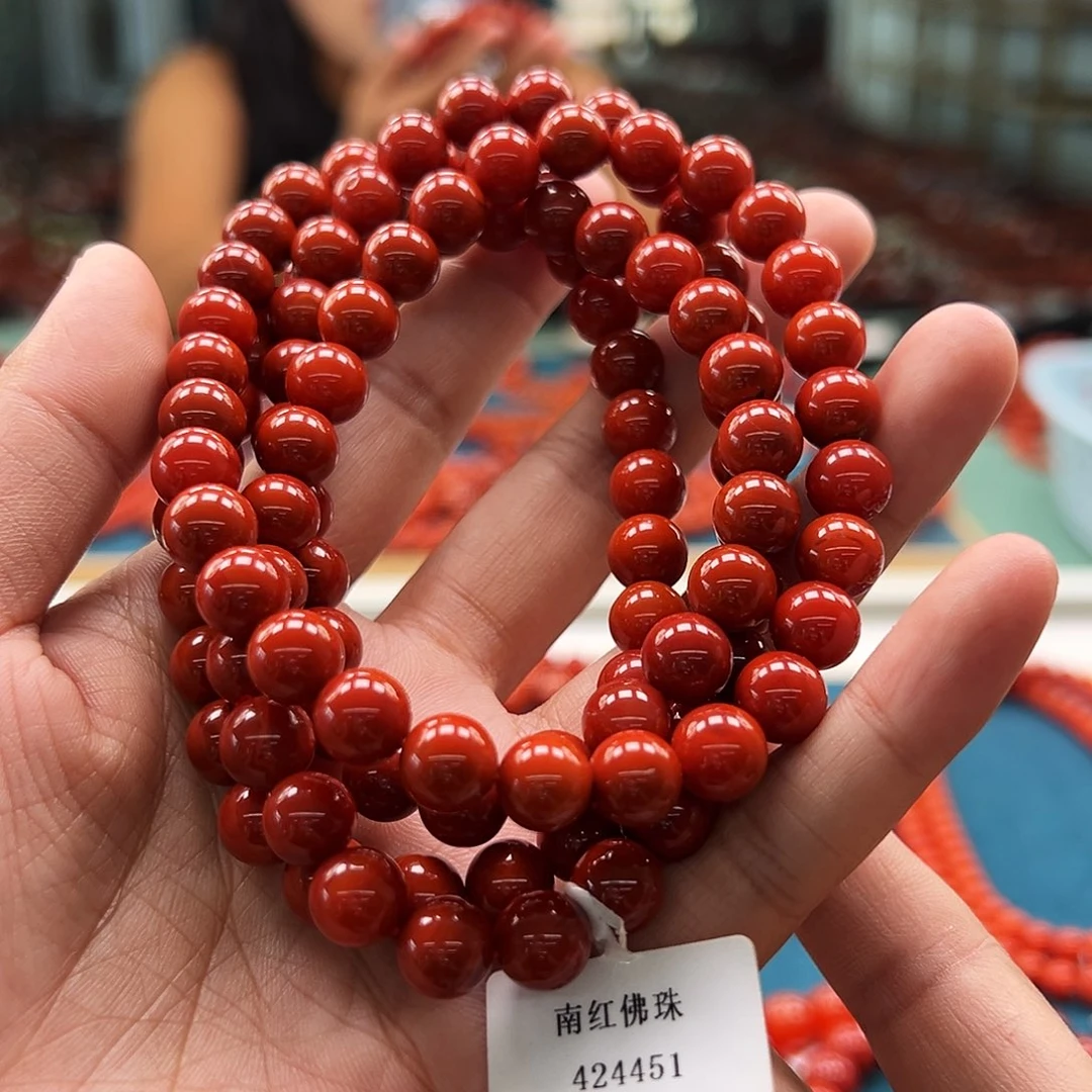 手链未镶嵌南红玛瑙瓦西南红8+