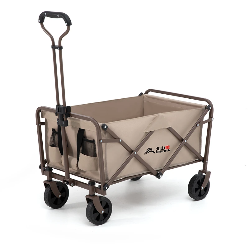 北山狼露营小推车可折叠户外拉车野餐野营买菜购物摆摊营地拖车子