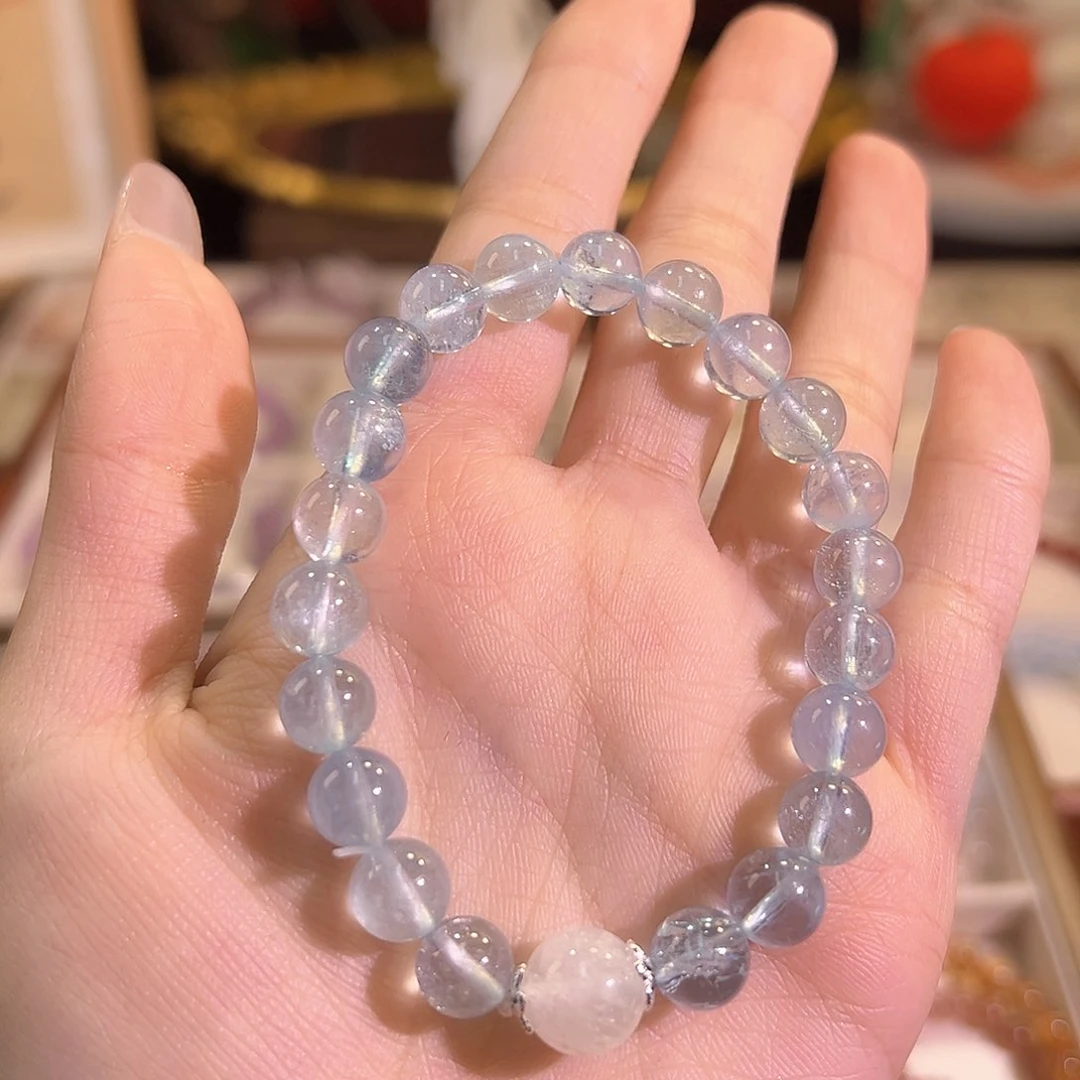 水晶手链未镶嵌海蓝宝