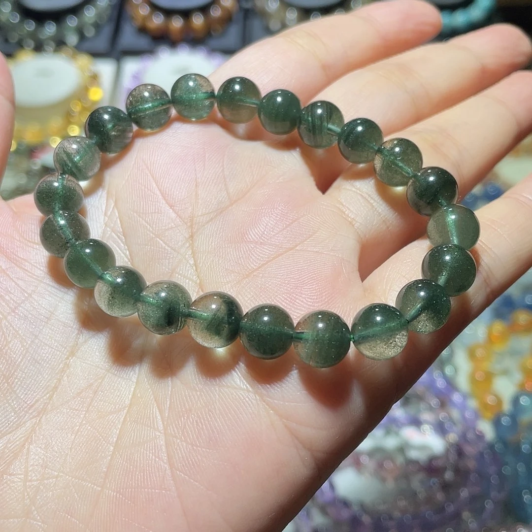 手链未镶嵌水晶绿幽灵千层