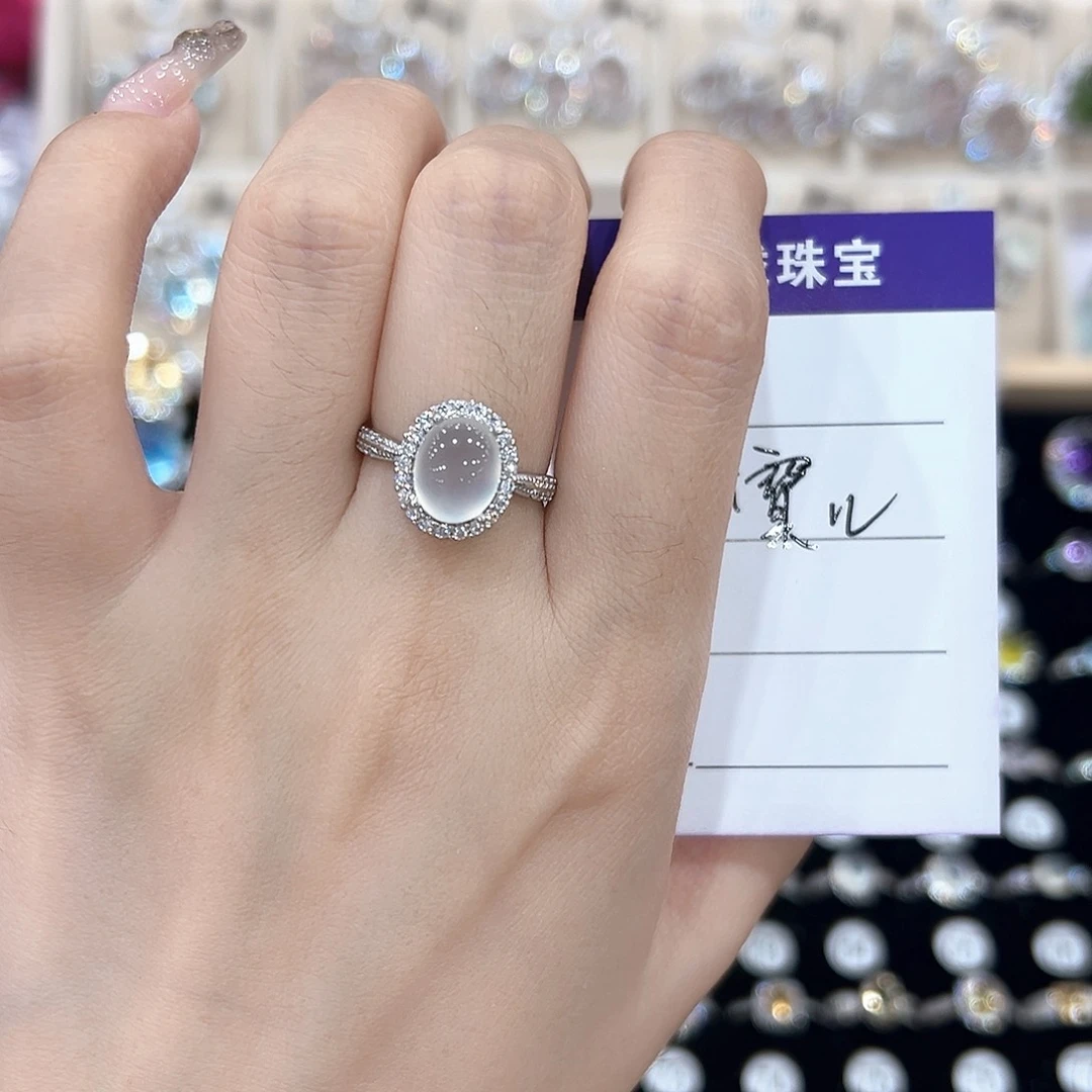 .***儿黄晶戒指银S925镶嵌