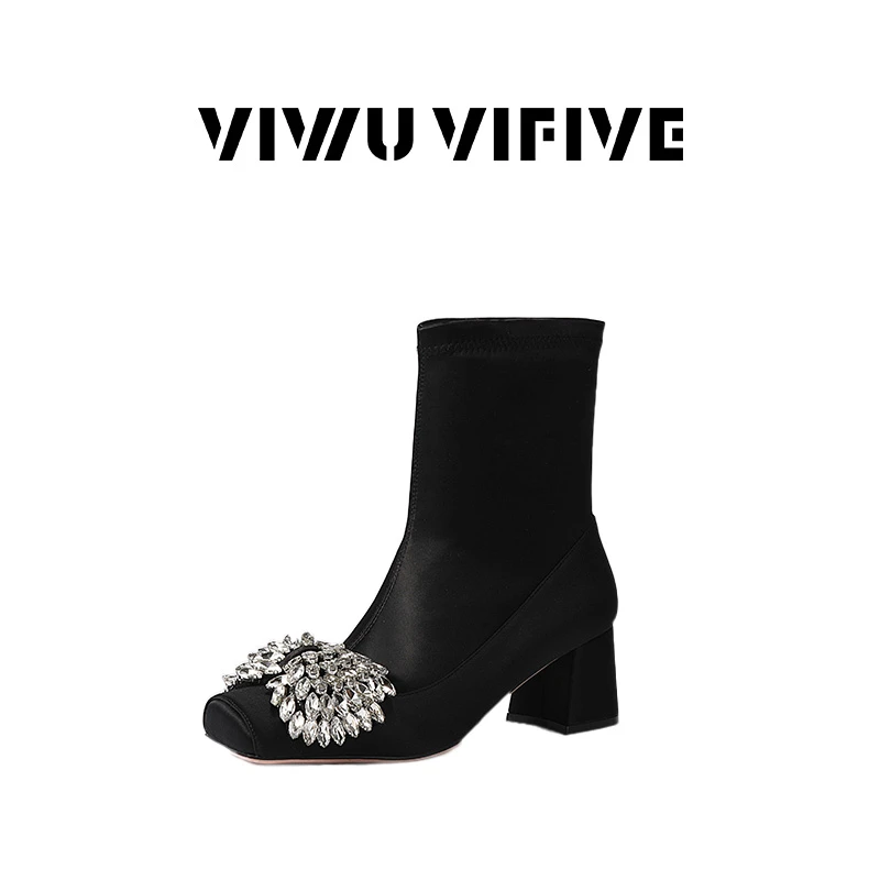 V5 VIWU.VIFIVE「天使之翼·靴」25新款欧若风弹力绒弹力靴单里