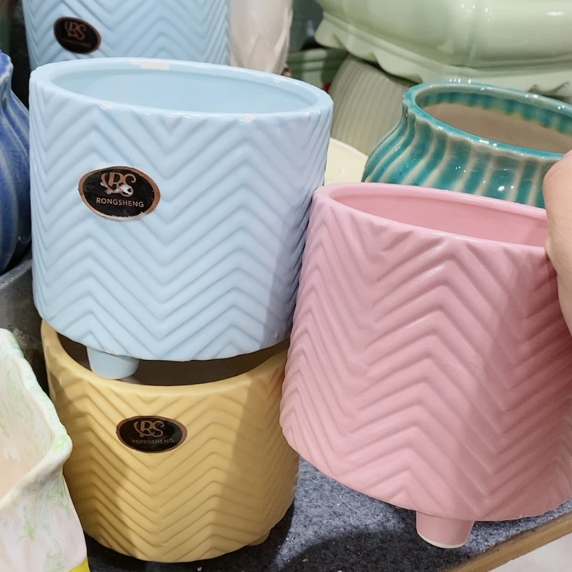 【闪购商品】陶瓷陶瓷花盆,多肉花盆