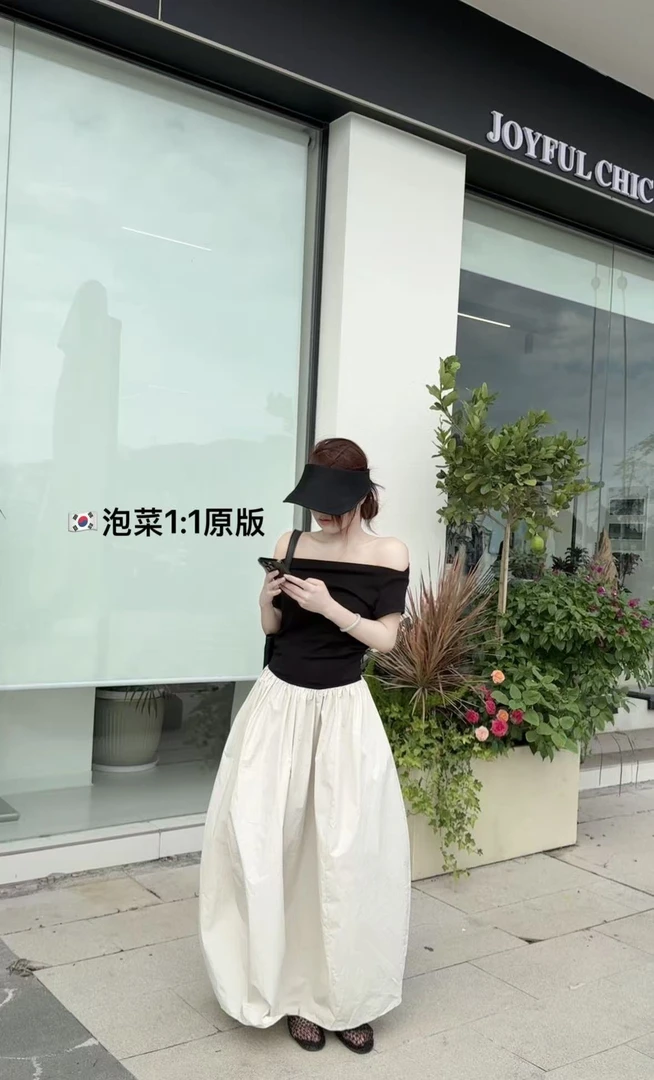 【大潘专属】泡菜1:1原版法式拼接连衣裙