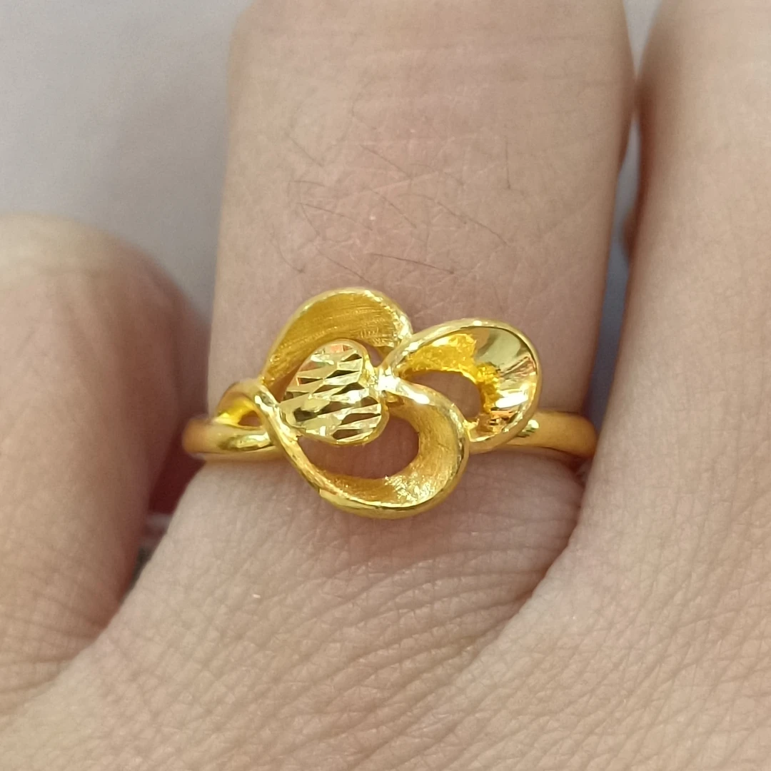 足金999黄金戒指女式4.13克真金正品纯黄金女士戒指活口实心女戒