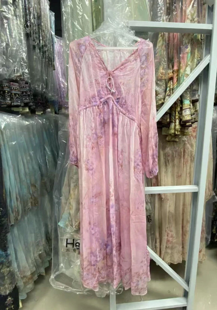 【2025-沐沐】重磅100桑蚕丝连衣裙8E-125-36