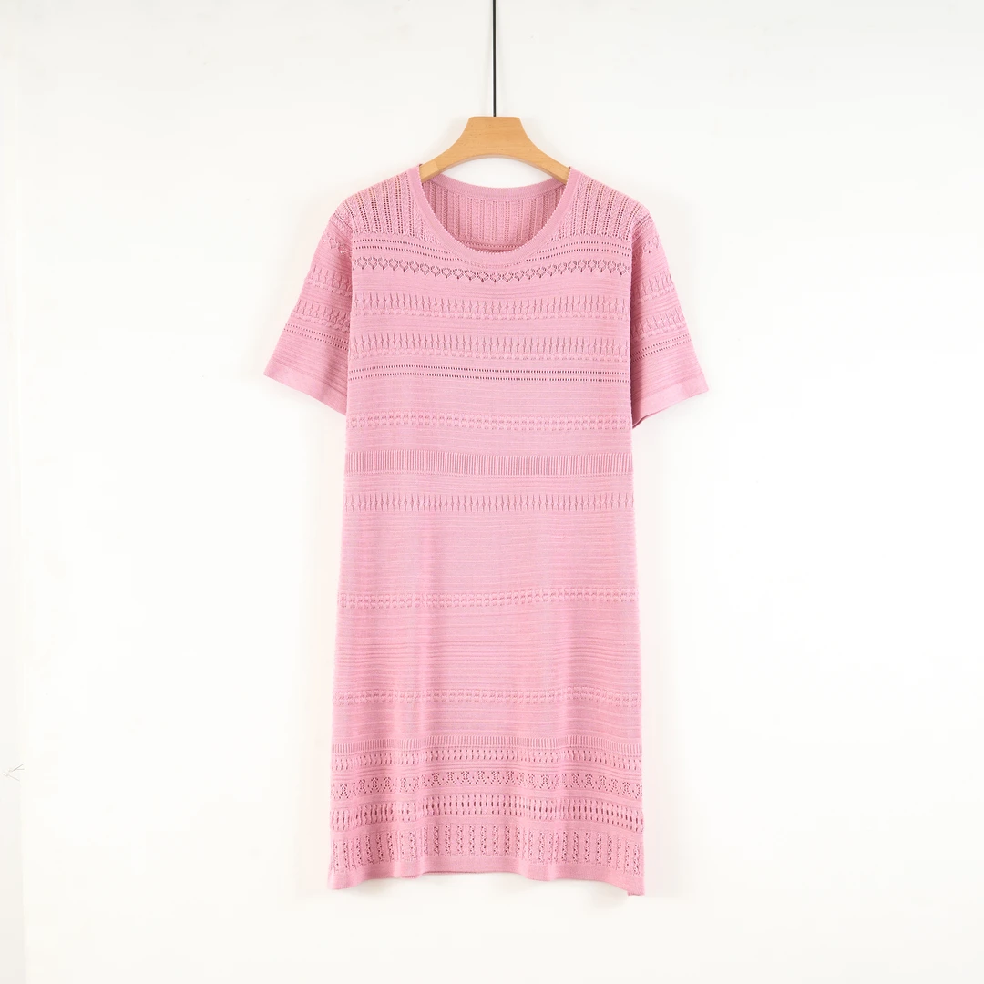 天山甄选【100桑蚕丝】2025新款桑蚕丝圆领连衣裙-YTNL5611T