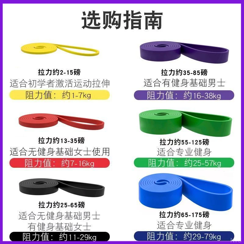 健身弹力带拉力带阻力带引体向上伸展瑜伽辅助训练力量男女弹力绳