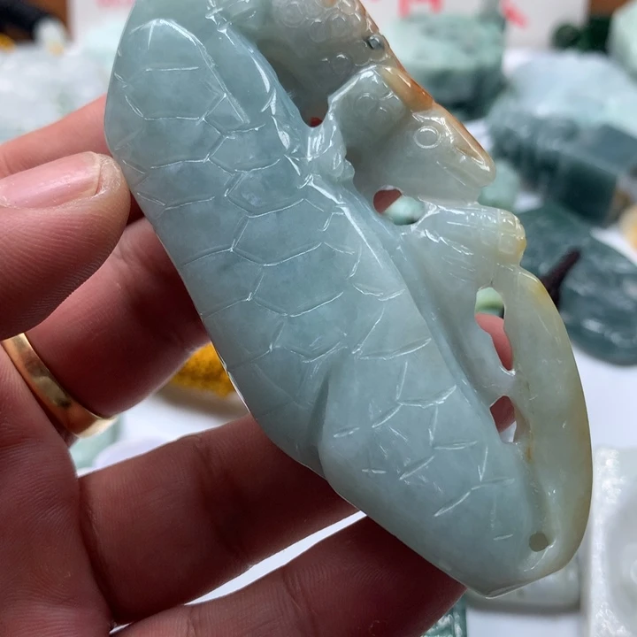 颈饰未镶嵌翡翠保真天然a货翡翠