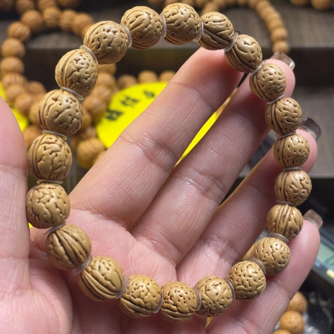 桃核手串阿*奶油小黄桃