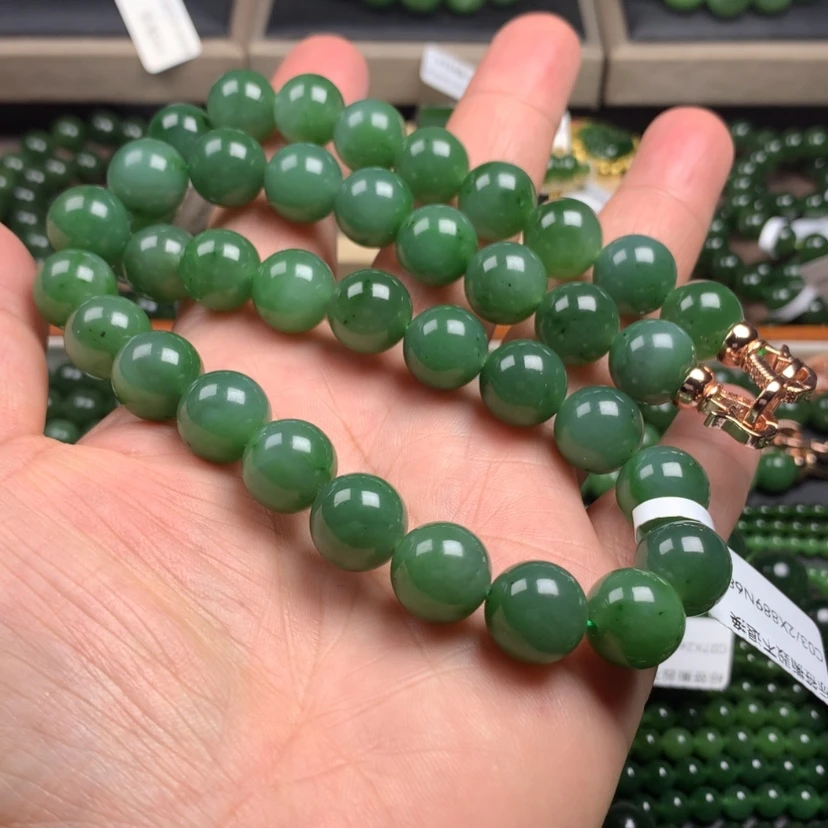 【闪购商品】和田玉（碧玉）颈饰未镶嵌12m m