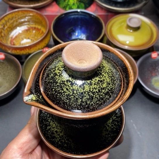 茶盏建盏主人杯茶壶盖碗品茗杯030