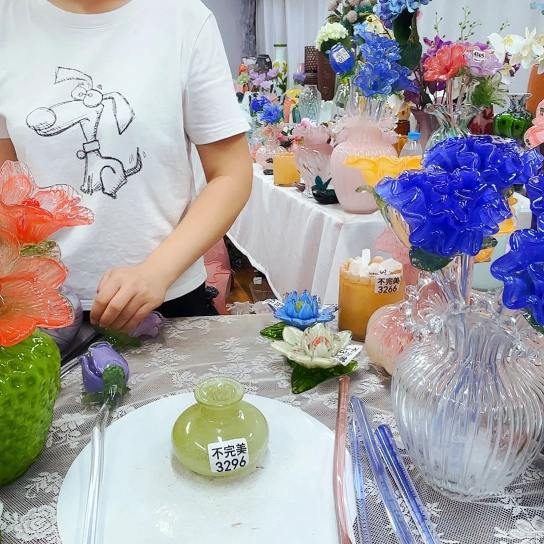 琉璃花瓶摆件艺术品