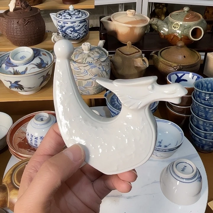 瓷片小龙摆件好看的