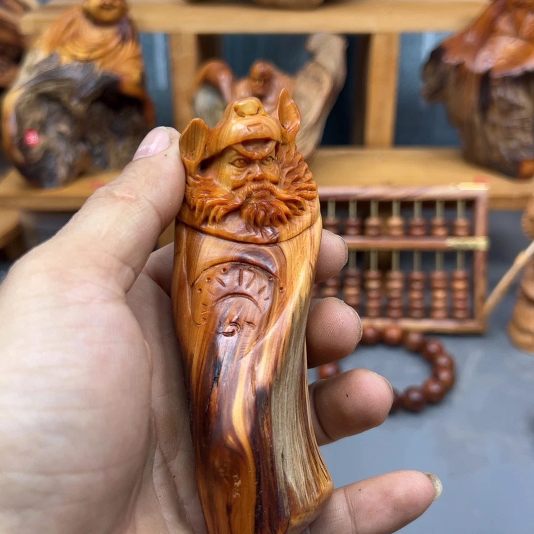 ****今木崖柏木摆件手把件