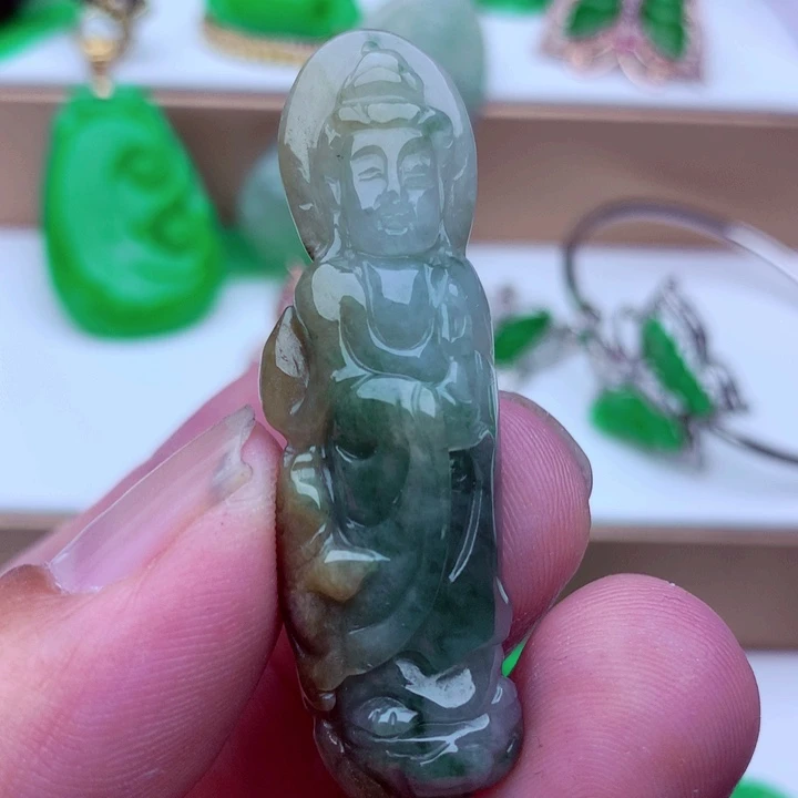 翡翠未镶嵌吊坠(不含链)