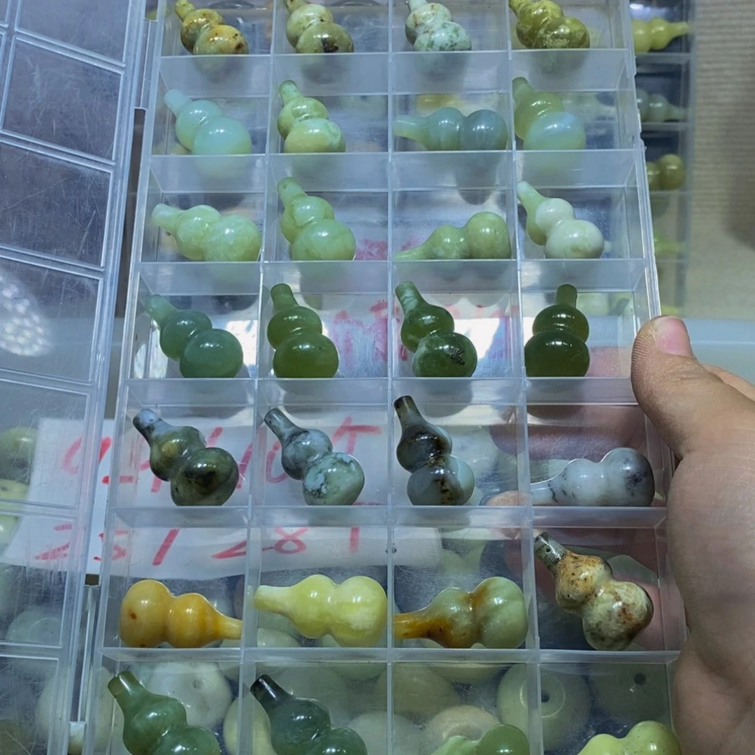蛇纹石玉未镶嵌毛衣链104