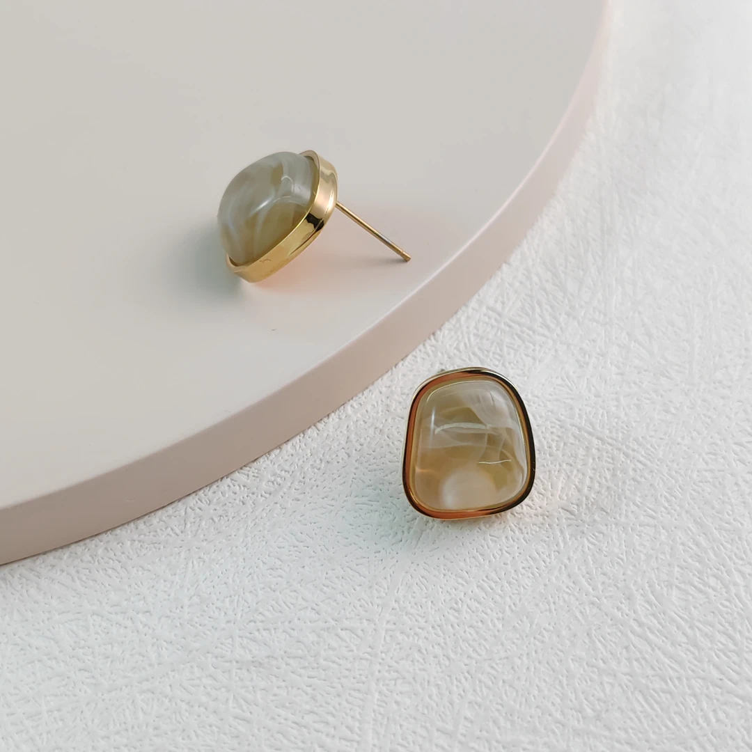 XUPING/旭平首饰 不锈钢亚克力耳饰 春日焕新耳钉 GDJ T001056351