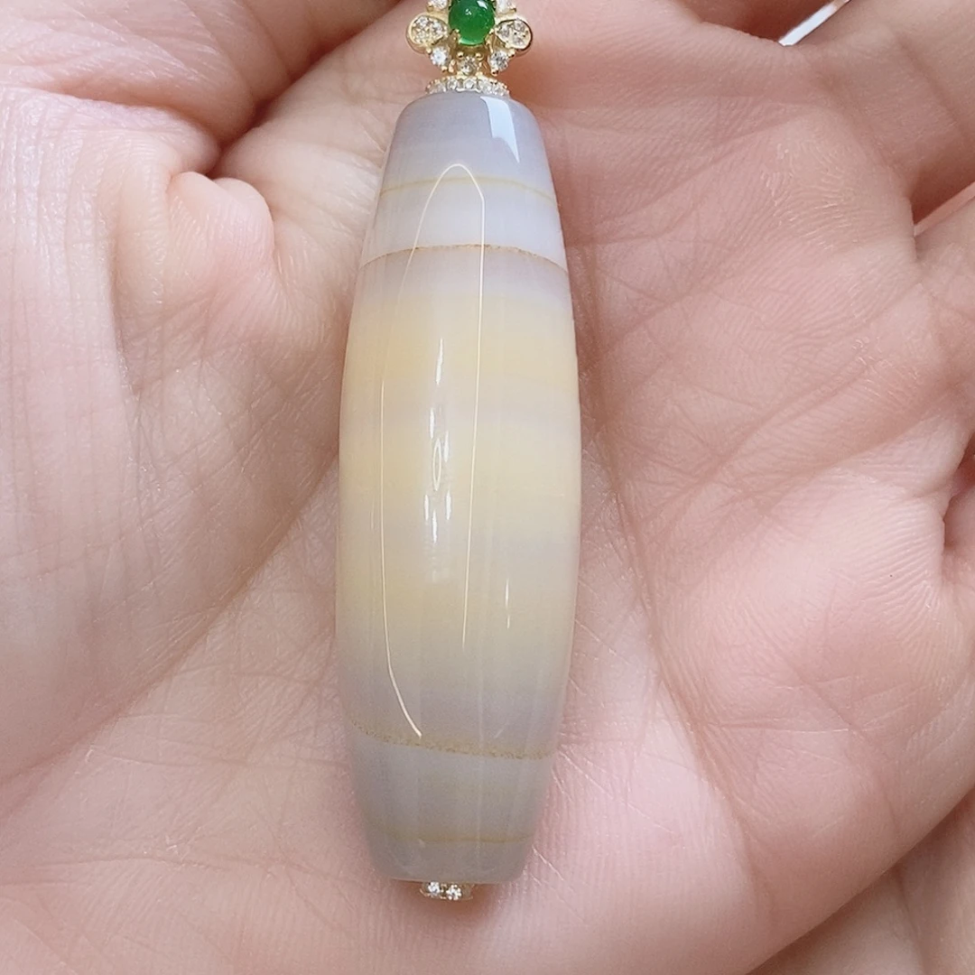 玛瑙/玉髓银S925镶嵌颈饰