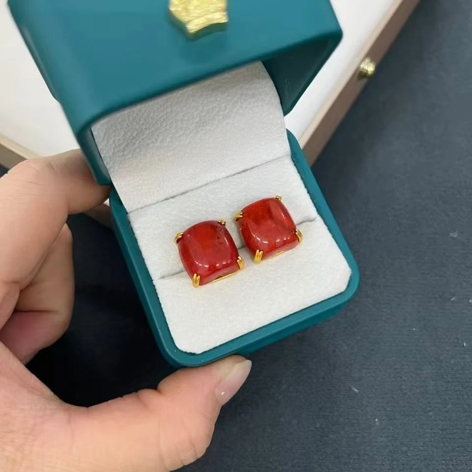 铜合金锆石耳饰 藏式饰品民族风新款复古风显白