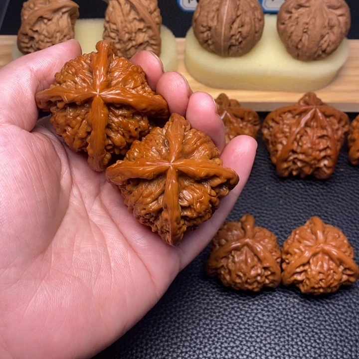 把件文玩核桃A****n工艺四棱