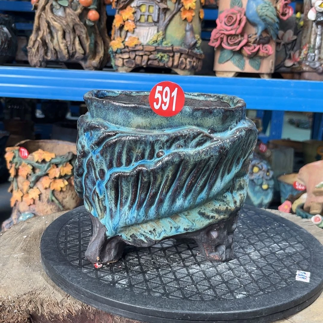 591 号陶然花器手工花盆