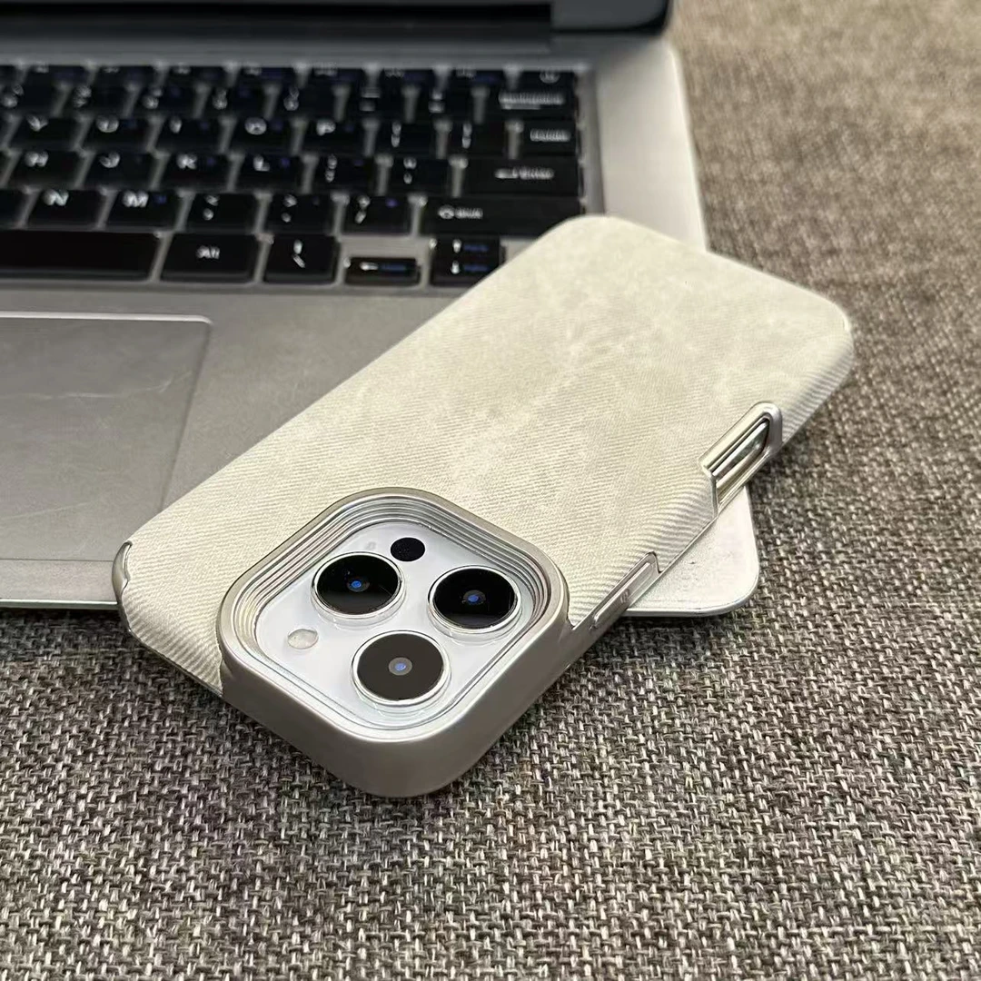 奥菲顿新款牛仔纹适用苹果17pro手机壳16高级华为vivo小米17oppo