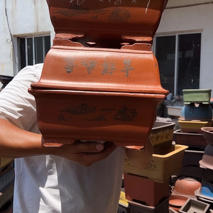 紫砂花盆紫砂花盆