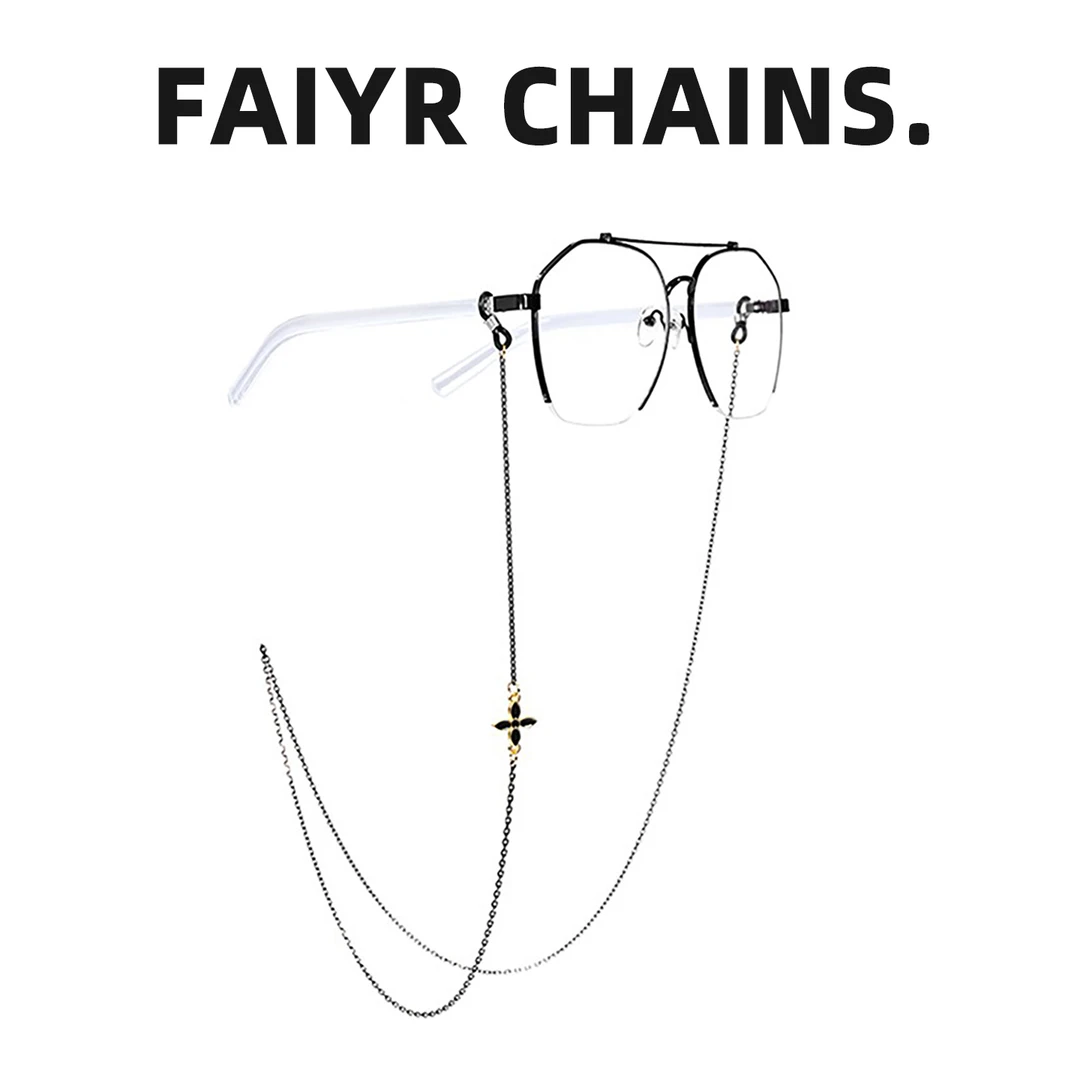 欧美网红潮流眼镜链ins百搭眼睛链洛丽塔挂脖时尚手工眼镜防滑链