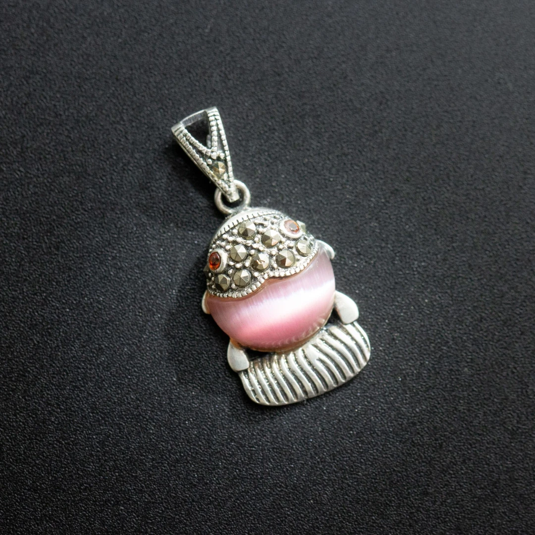 吊坠925银 925银可爱卡通小鱼简约百搭送礼女款吊坠 不含链