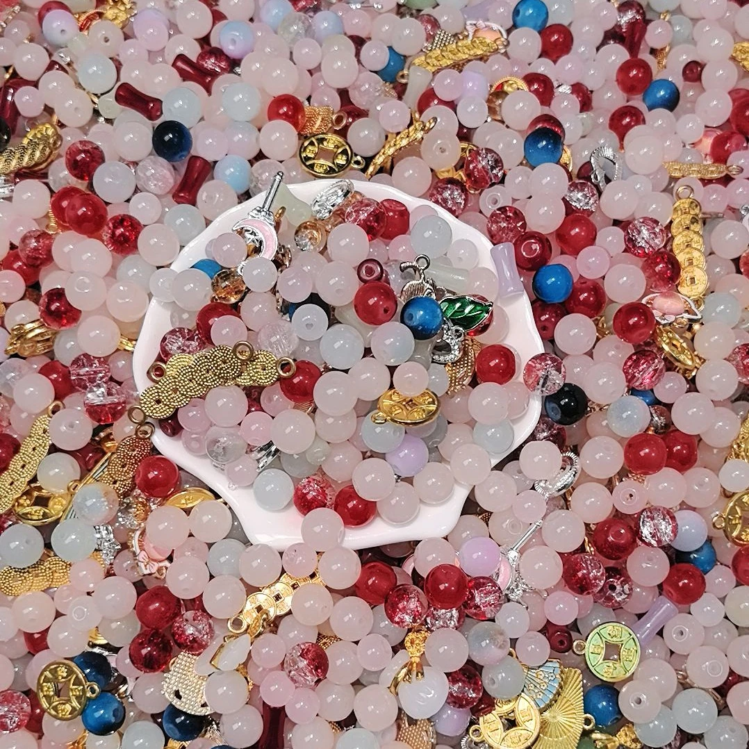 混锅色系琉璃珠珠半成品饰品DIY精选手工串珠首饰编织挖挖乐