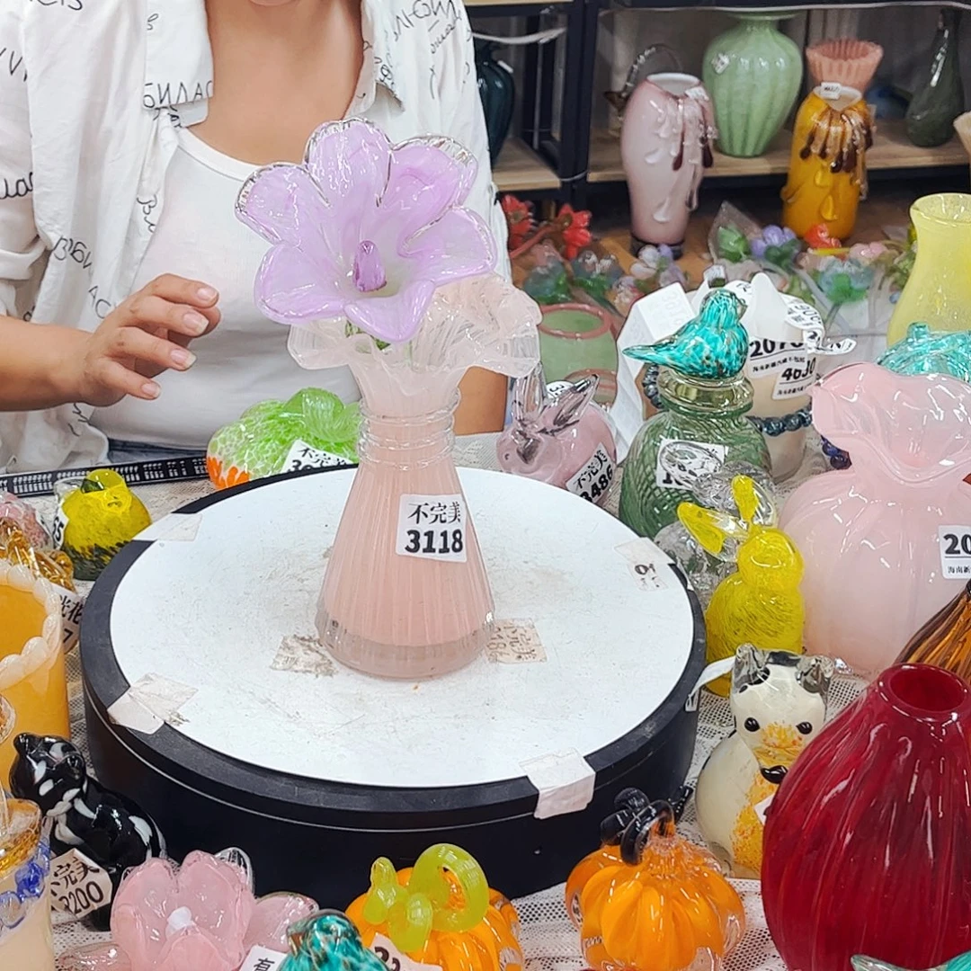 1花1不完美瓶 家悦琉璃工艺品不完美