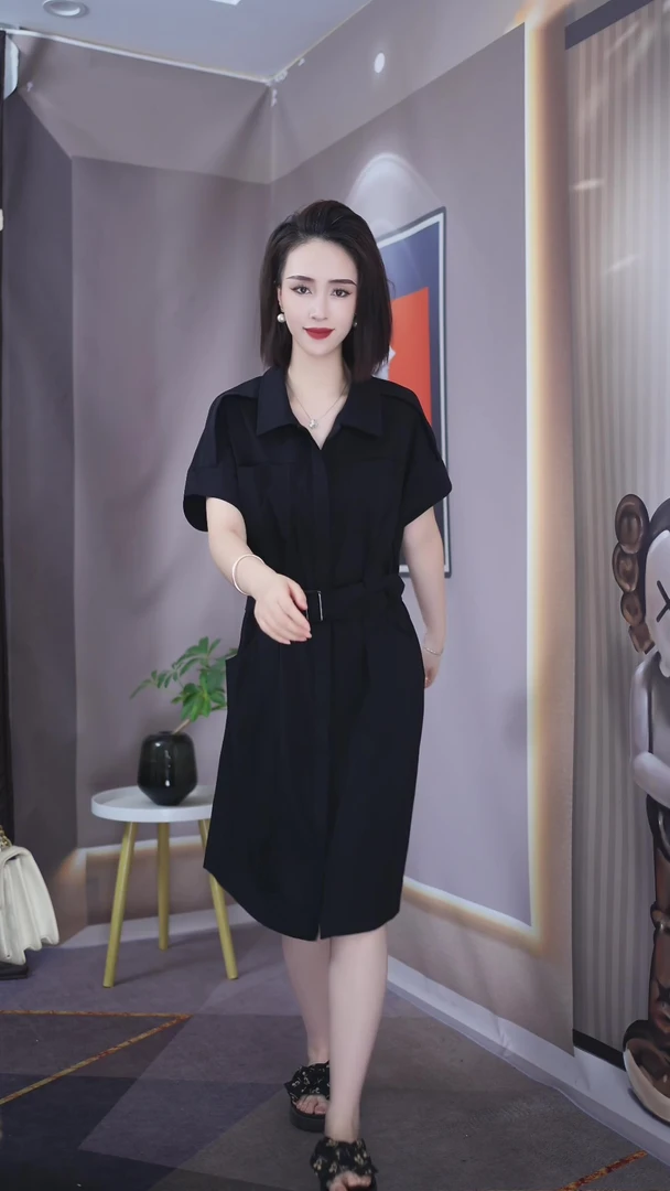 【上新定制】H.GA703#新款减龄百搭高级时尚连衣裙