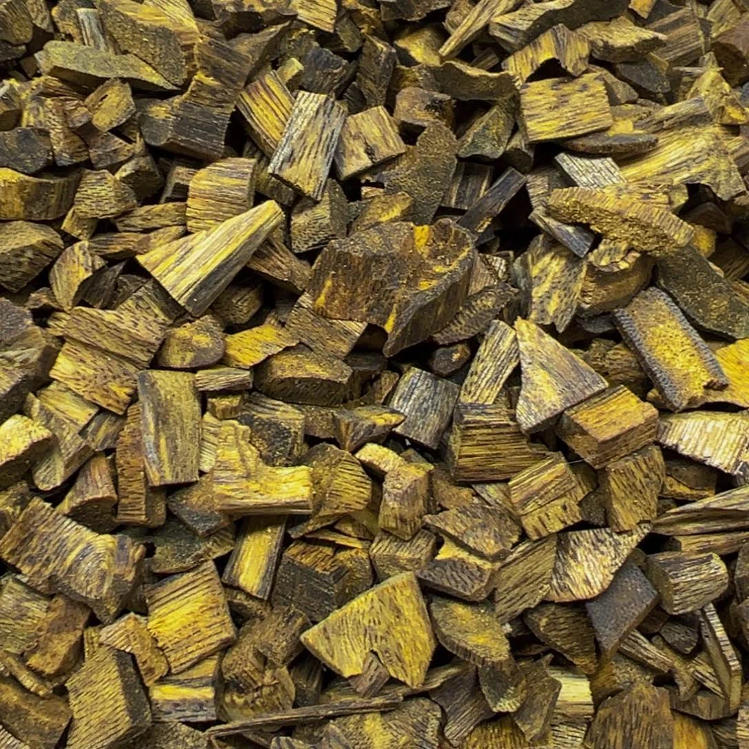 涵***茵沉香沉香碎屑绿奇楠沉香淳化老料乌身圆叶开珠料150克