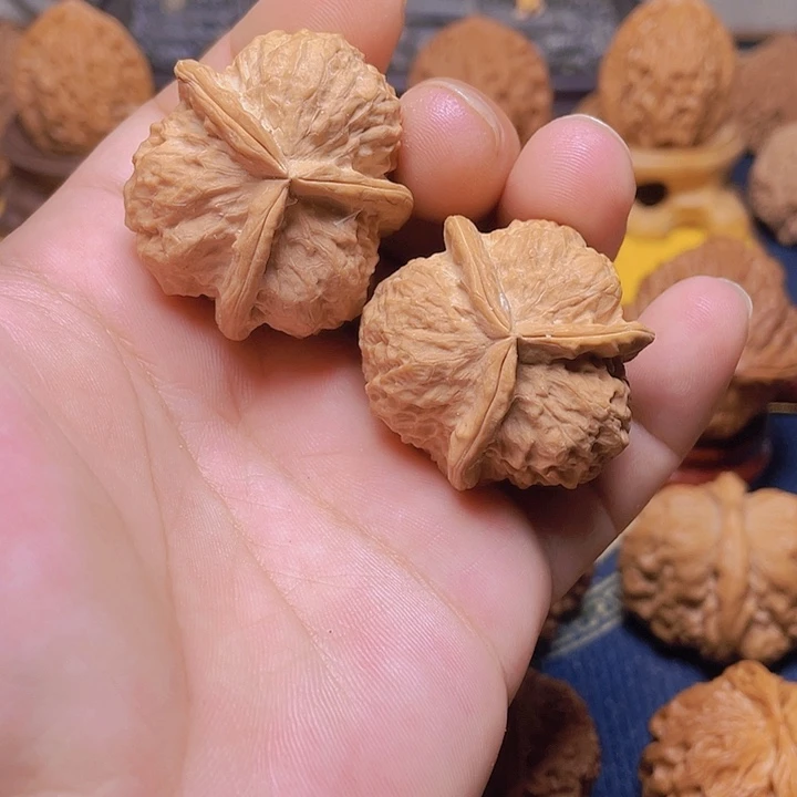 吊坠文玩核桃37全品三棱