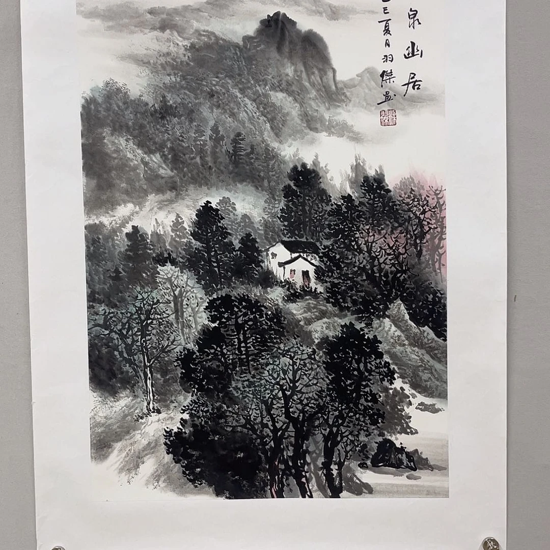 国画梁羽杰68/45水墨山水