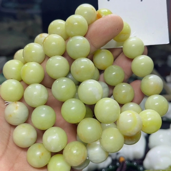 蛇纹石玉手串未镶嵌