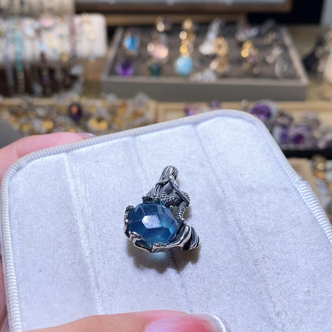 水晶戒指银S925镶嵌