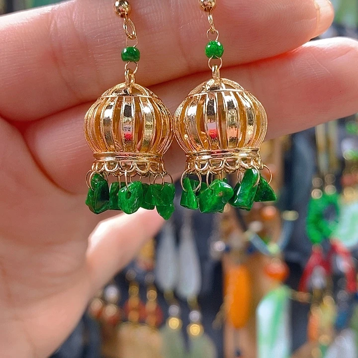 翡翠未镶嵌耳饰翡翠