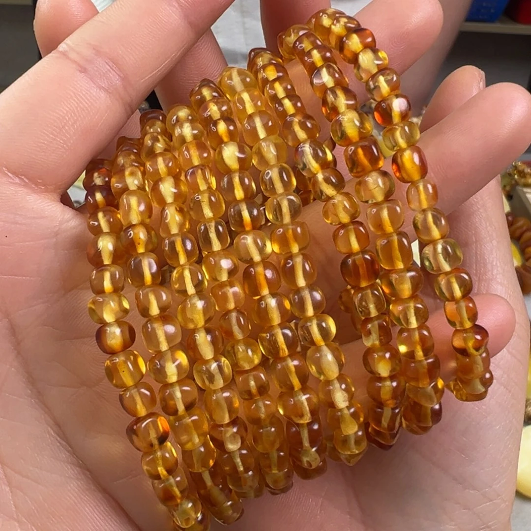 琥珀裸石未镶嵌多样性发一条