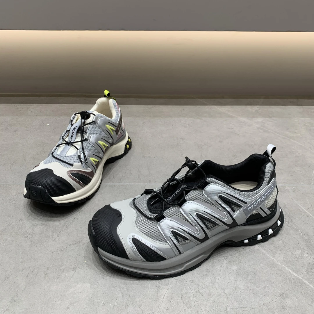 防滑登山运动鞋男士2025春新款显脚小厚底轻便松紧带运动休闲鞋