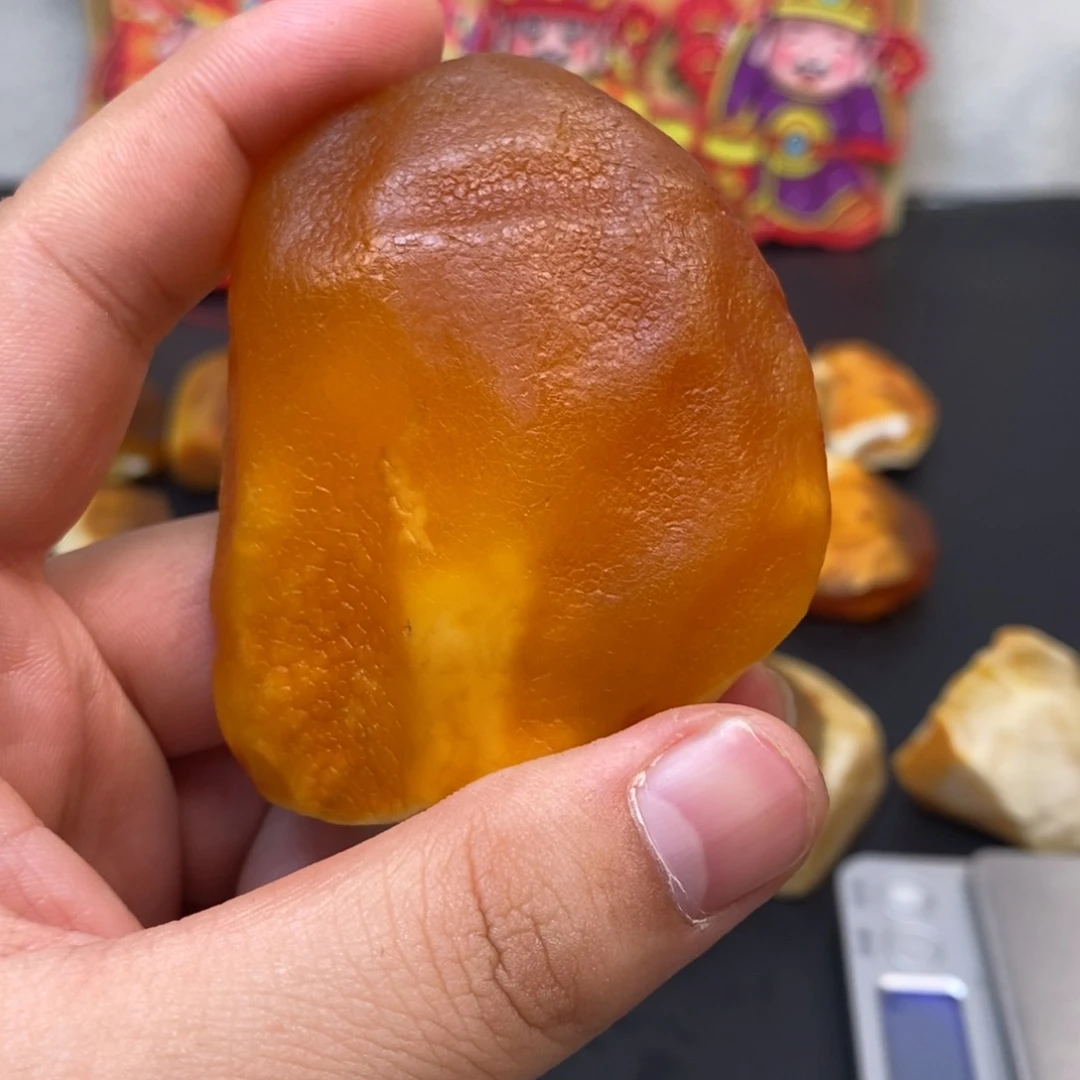 定制琥珀未镶嵌五*说天然蜜蜡原石加工不退不换