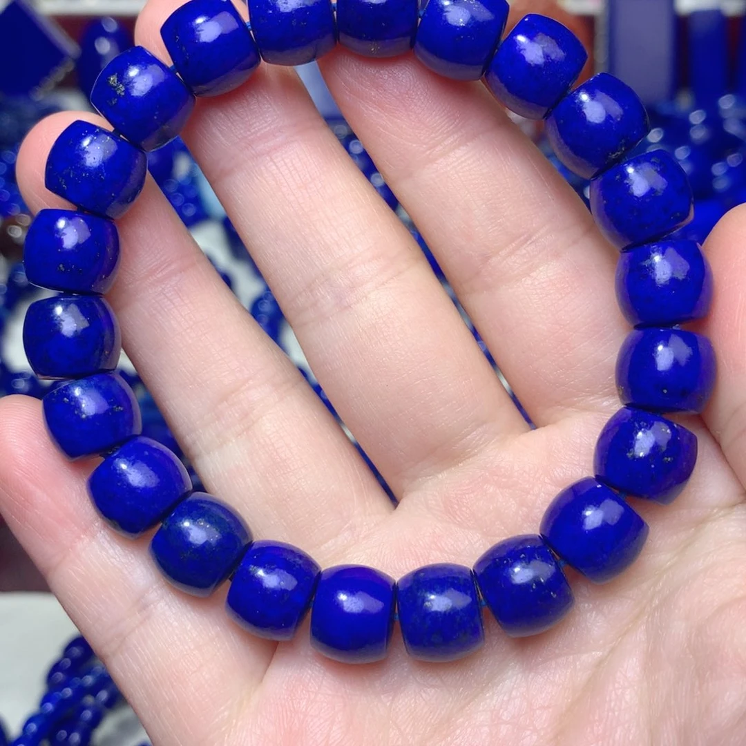 青金石未镶嵌10m老型手链