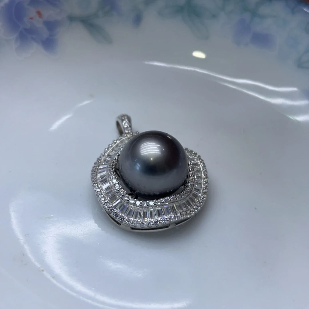 颈饰海水珍珠银S925镶嵌