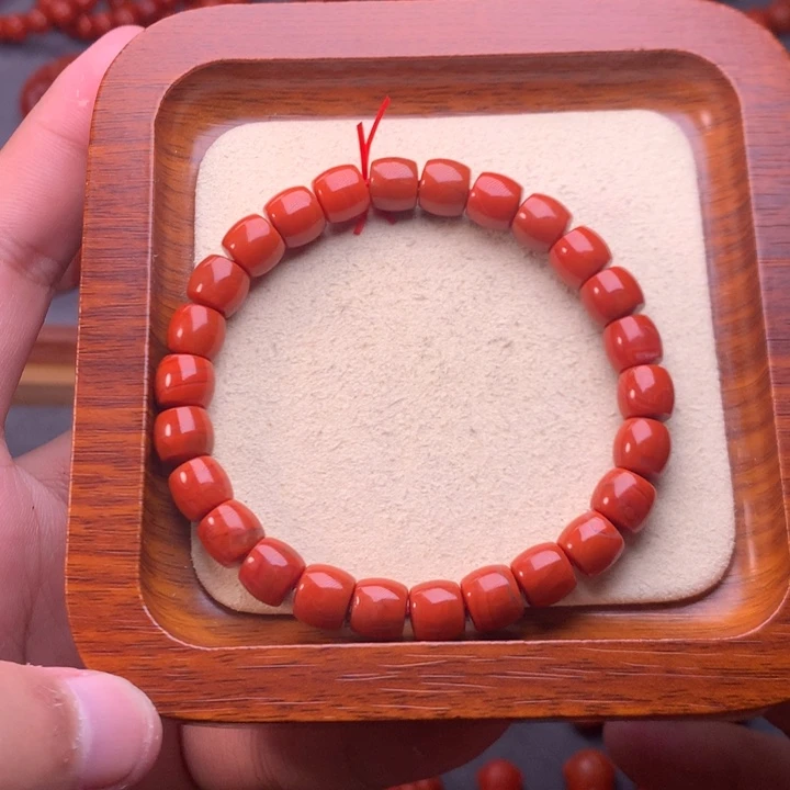 【闪购商品】未镶嵌配饰南红玛瑙卡7mm