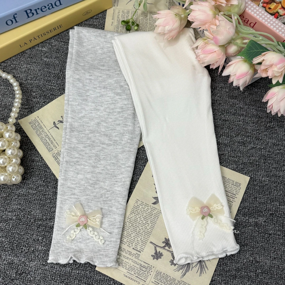 夏款长裤女童宝宝九分打底裤外穿吸汗透气洋气薄款修身弹力112