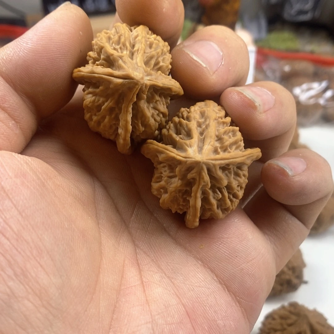 烟***祖文玩核桃手把件秦公子三棱